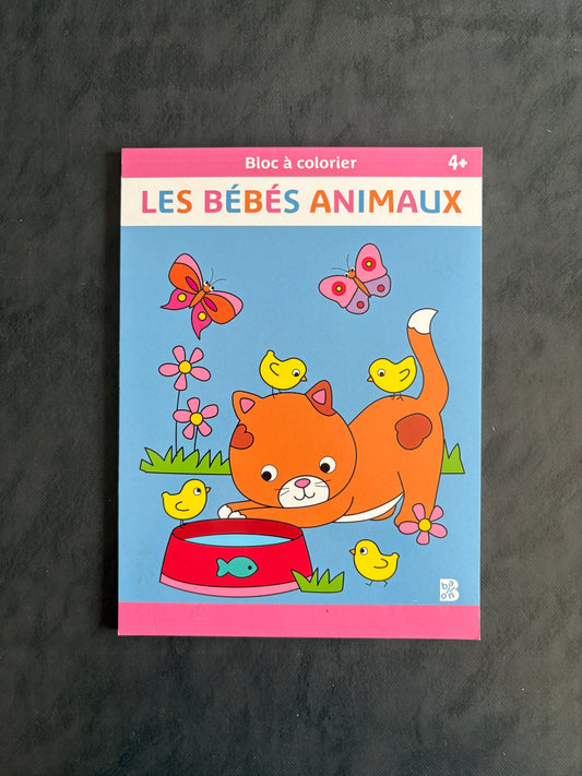 Livre à colorier - Les bébés animaux - Dès 4 ans