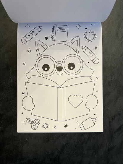 Mon bloc à colorier kawaii - les animaux