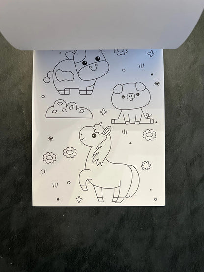 Mon bloc à colorier kawaii - les animaux