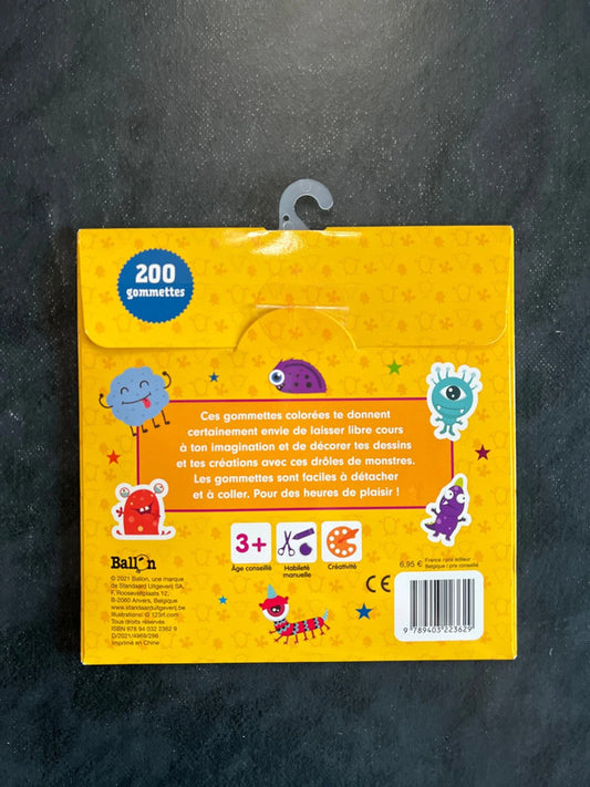 Gommettes - les monstres