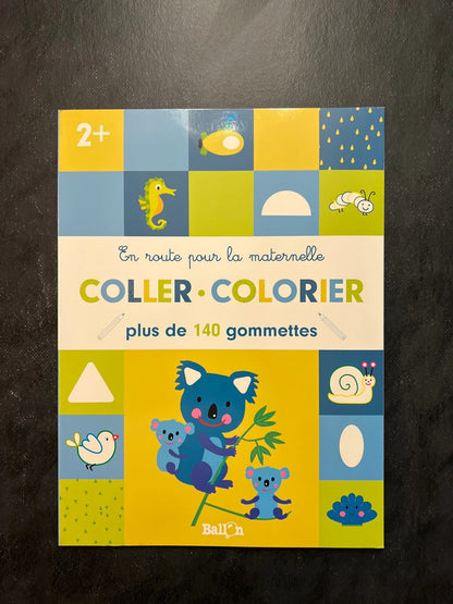Coller et colorier - dès 2 ans - +140 gommettes