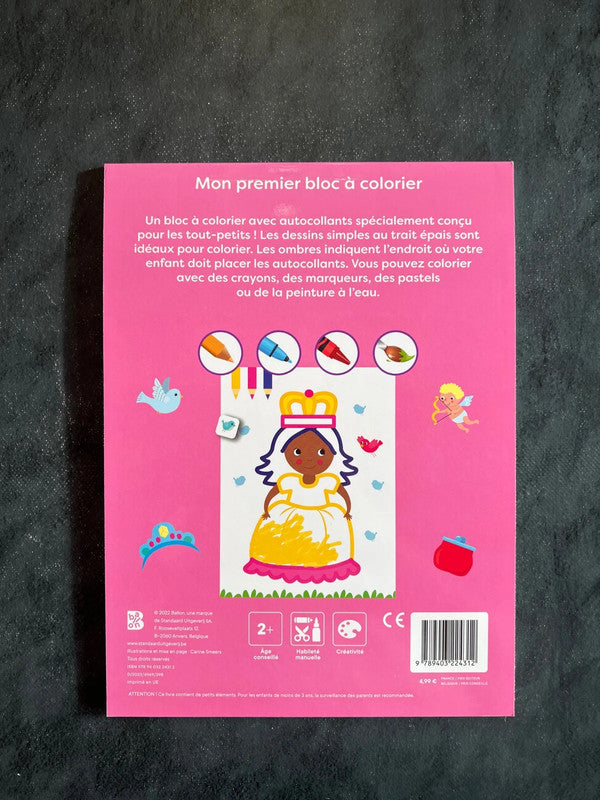 Mon premier bloc à colorier - les princesses
