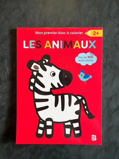 Mon premier bloc à colorier - les animaux