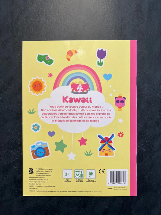 Mon livre d’autocollants kawaii - autour du monde