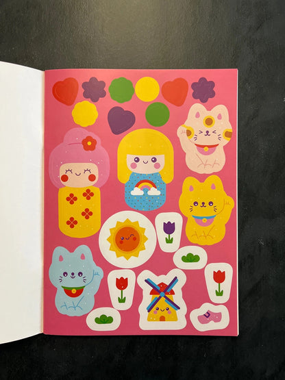 Mon livre d’autocollants kawaii - autour du monde