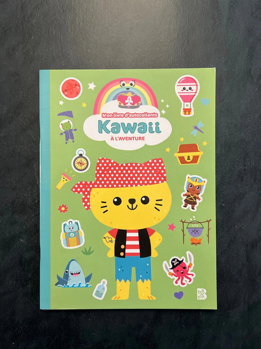 Mon livre d’autocollants kawaii - à l’aventure