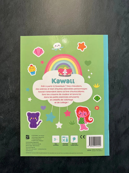 Mon livre d’autocollants kawaii - à l’aventure