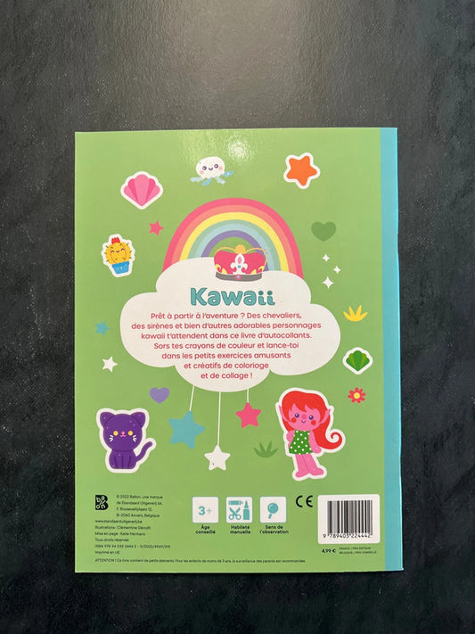Mon livre d’autocollants kawaii - à l’aventure