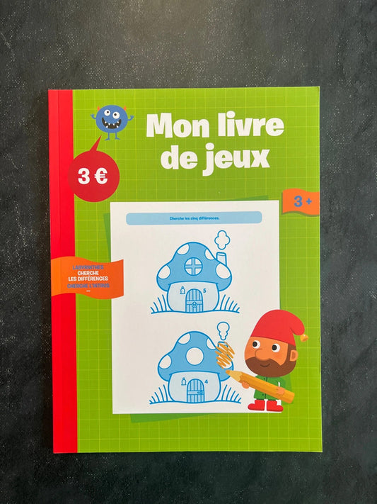 Mon livre de jeux - dés 3 ans