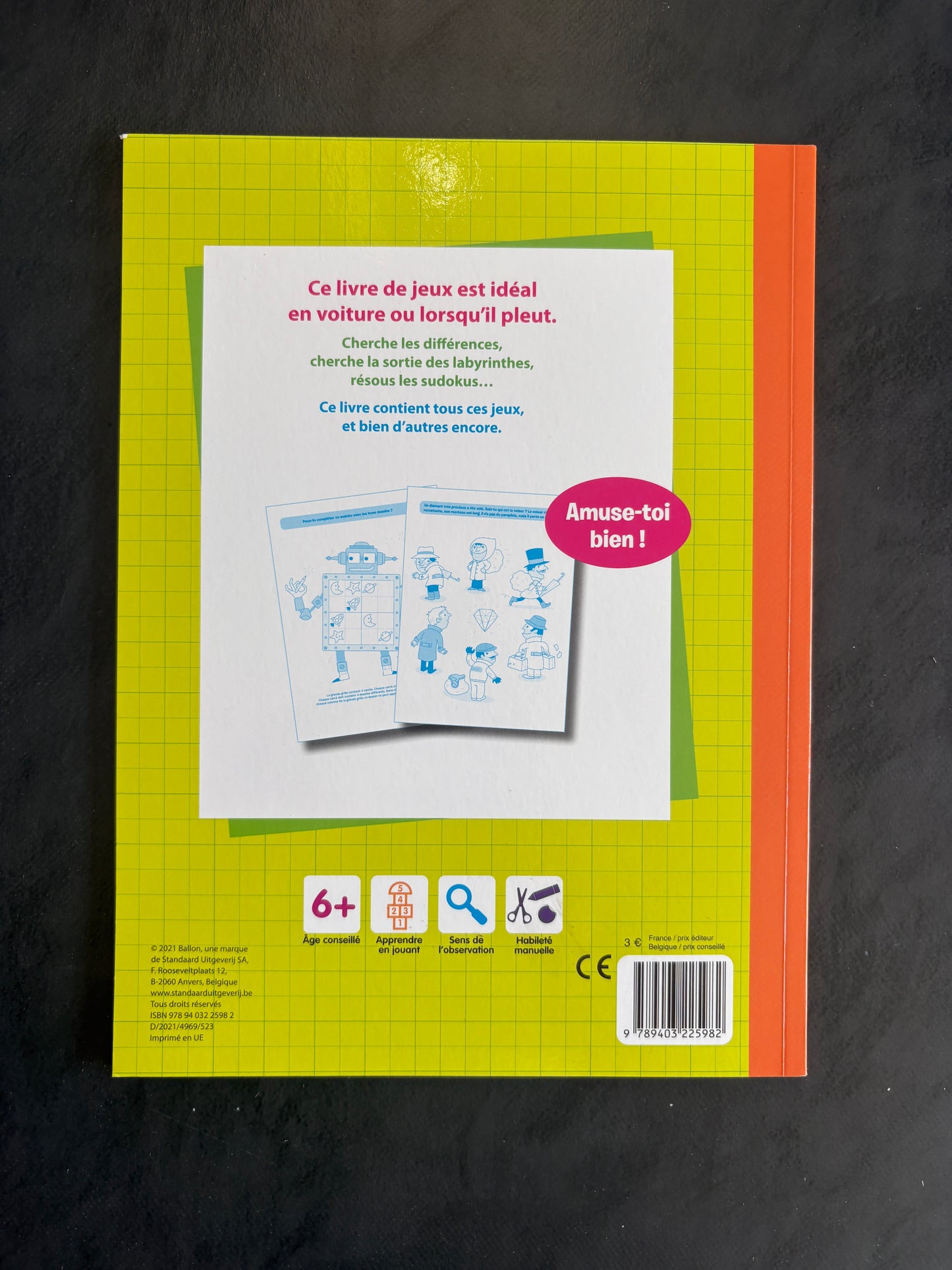 Mon livre de jeux - dès 6 ans