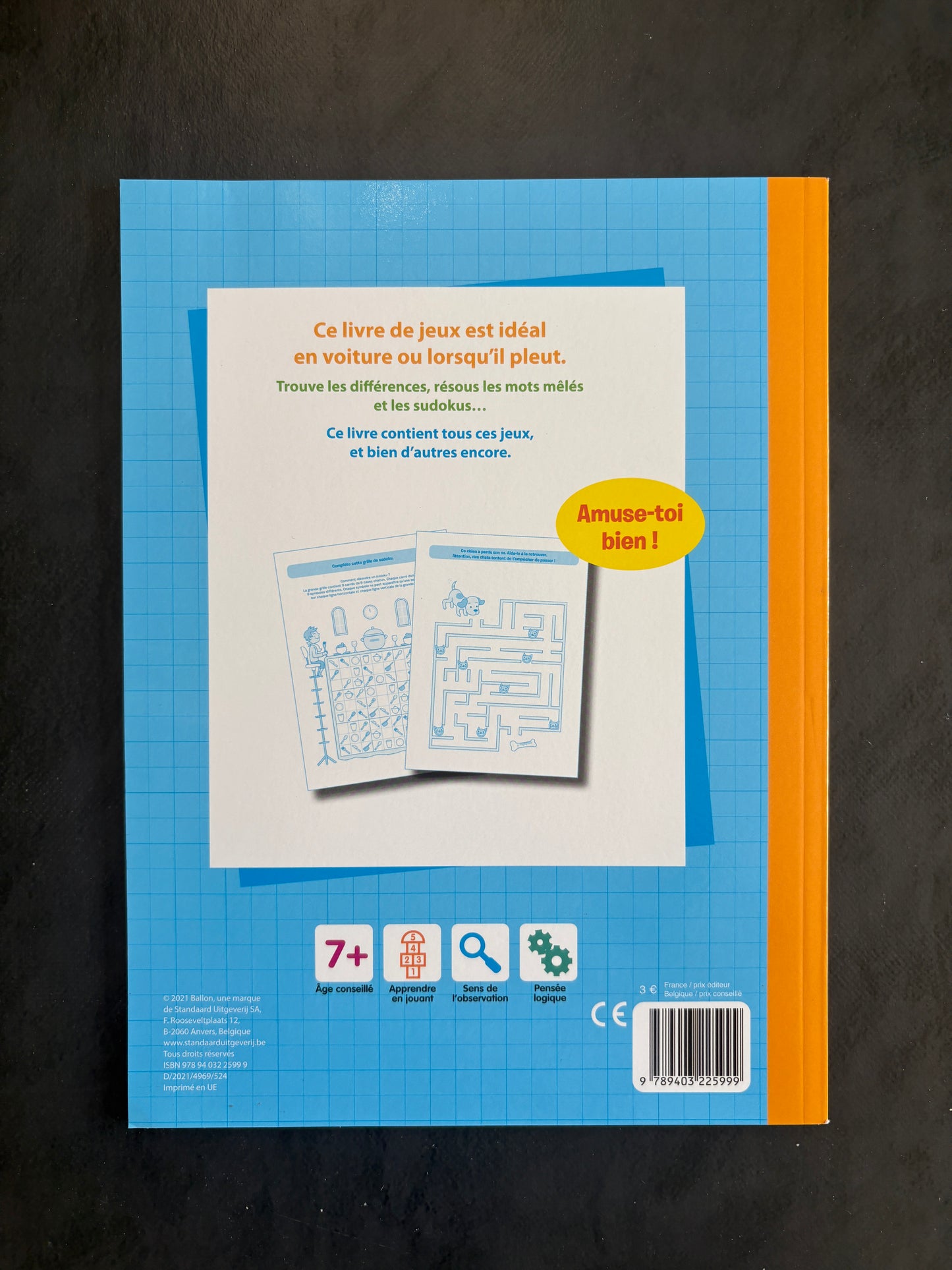 Mon livre de jeux - dès 7 ans