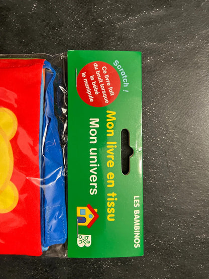 Livre en tissu - mon univers