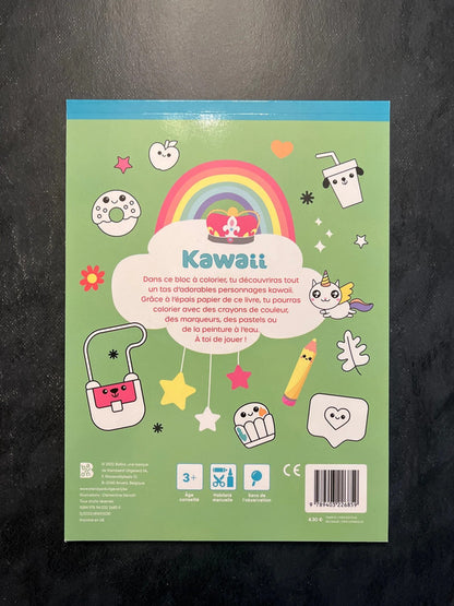 Mon bloc à colorier - kawaii