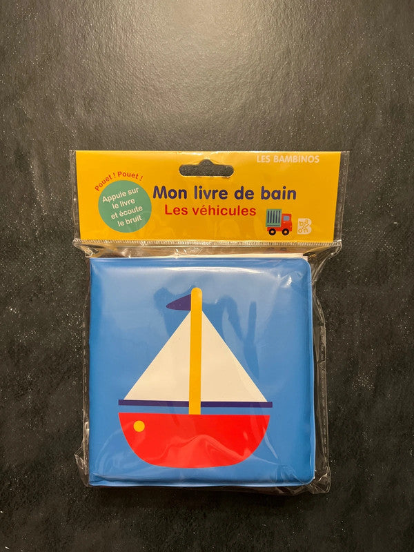Livre de bain - les véhicules