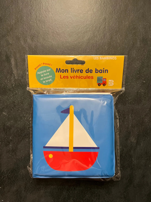 Livre de bain - les véhicules