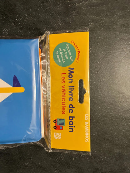 Livre de bain - les véhicules