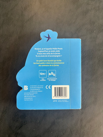 Livre cartonné - à l'aventure avec petite poule