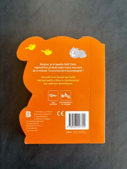 Livre cartonné - à l'aventure avec petit chien