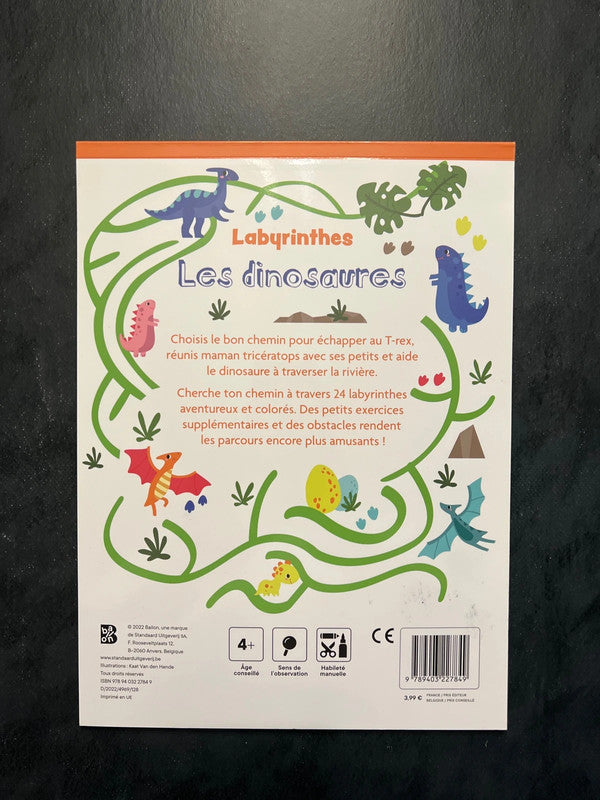 Labyrinthes - les dinosaures