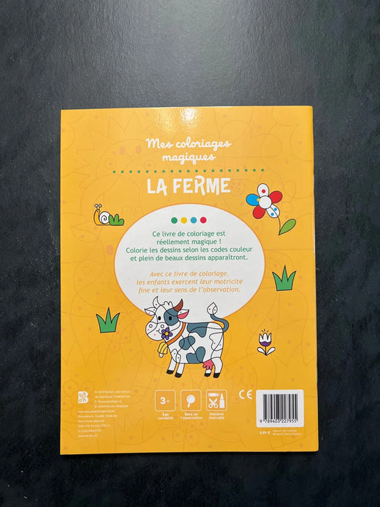 Mes coloriages magiques - la ferme