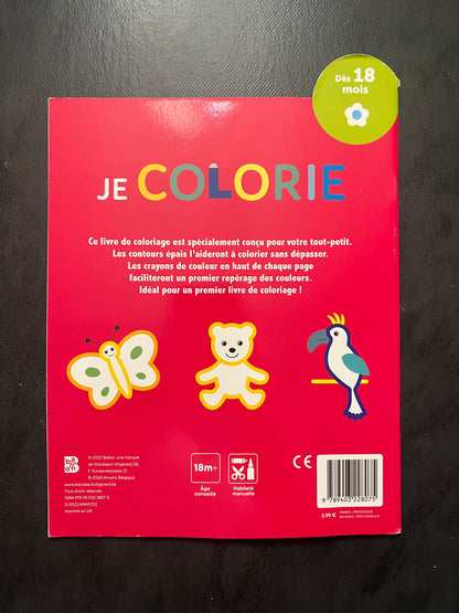 Je colorie - dés 18 mois