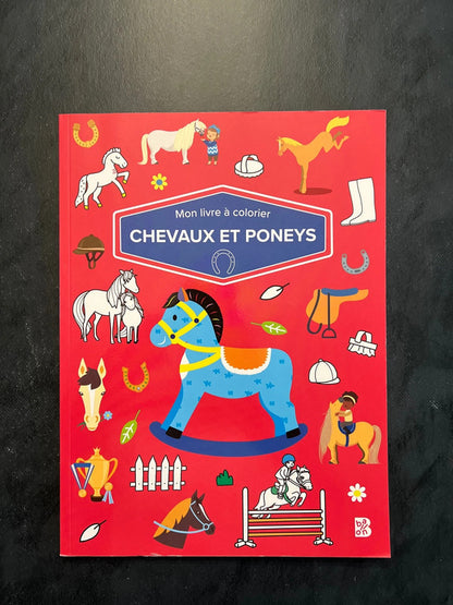 Mon livre à colorier - chevaux et poneys