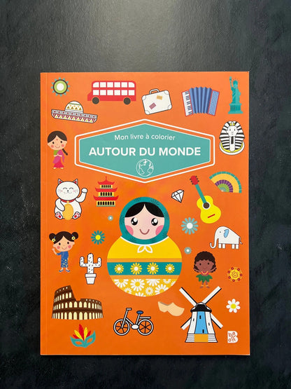 Mon livre à colorier - autour du monde