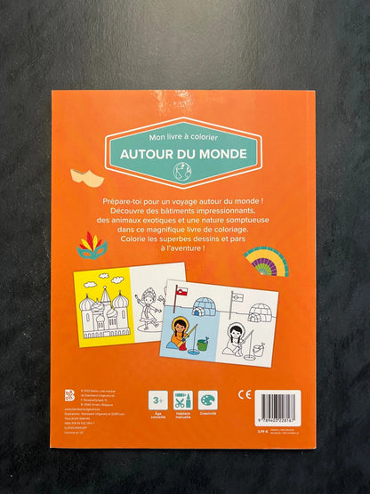 Mon livre à colorier - autour du monde