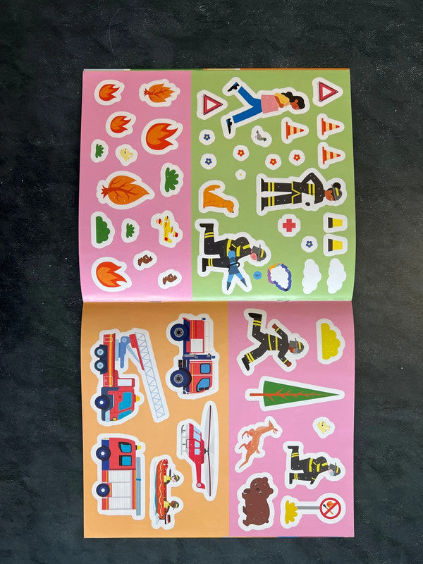 Mes docs en gommettes - les pompiers