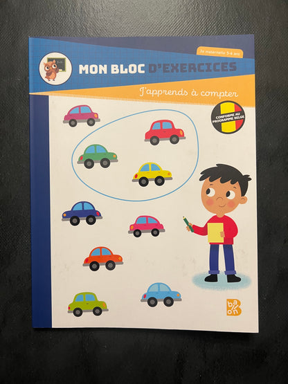 Cahier d'exercices - j'apprends à compter