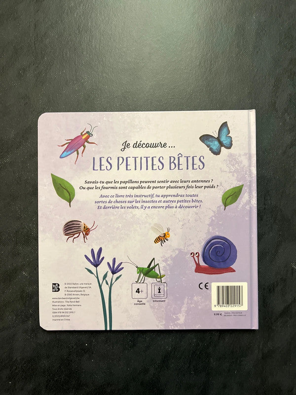 Livre à volets - je découvre les petites bêtes