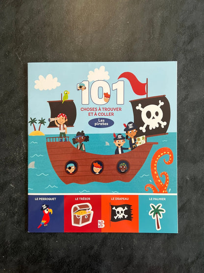 101 choses à trouver et à coller - les pirates