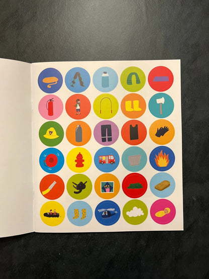 101 choses à trouver et à coller - les pompiers