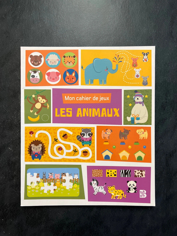 Mon cahier de jeux - les animaux