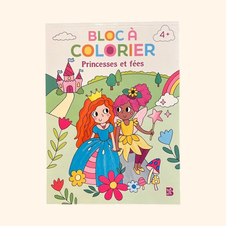 Bloc à colorier - Princesses et fées | Dès 4 ans