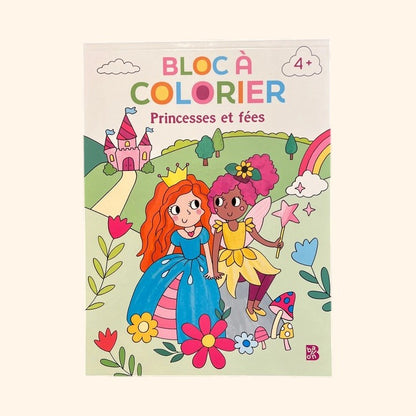 Bloc à colorier - Princesses et fées | Dès 4 ans
