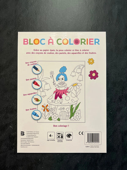 Bloc à colorier - princesses et fées