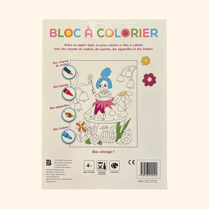 Bloc à colorier - Princesses et fées | Dès 4 ans