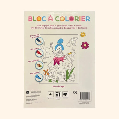 Bloc à colorier - Princesses et fées | Dès 4 ans