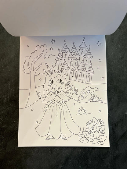 Bloc à colorier - princesses et fées