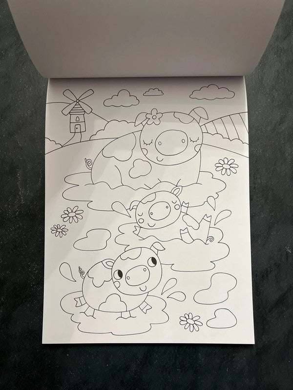 Bloc à colorier - la ferme