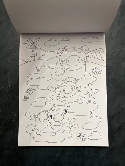 Bloc à colorier - la ferme