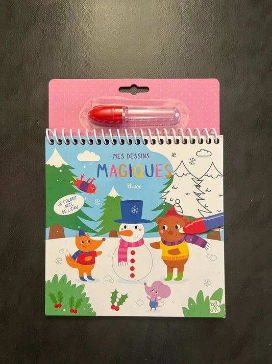 Mes dessins magiques - Hiver | Activité créative pour enfants 4-7 ans