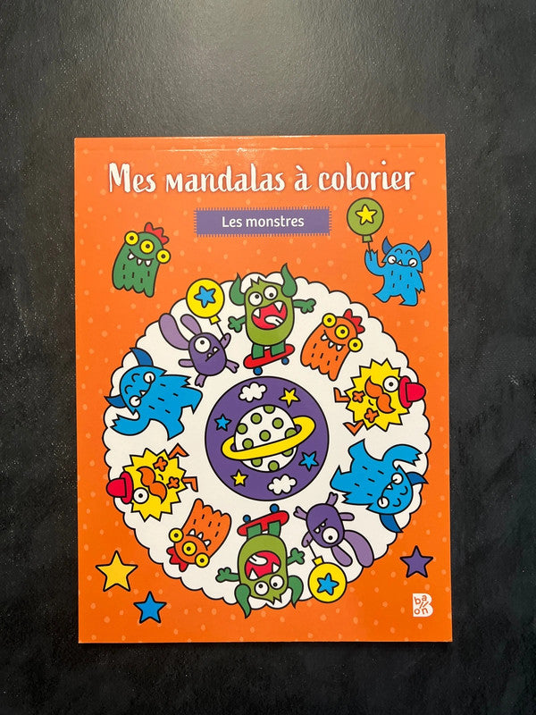 Mes mandalas à colorier - les monstres