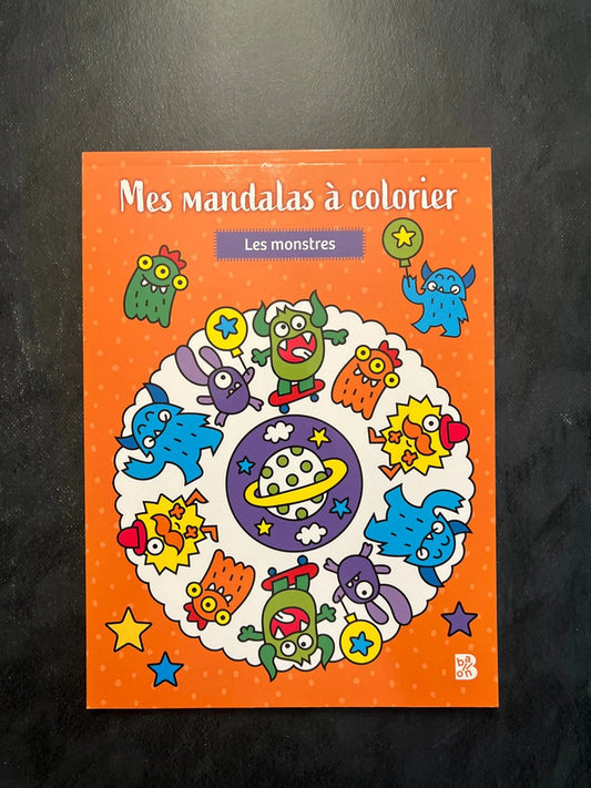 Mes mandalas à colorier - les monstres