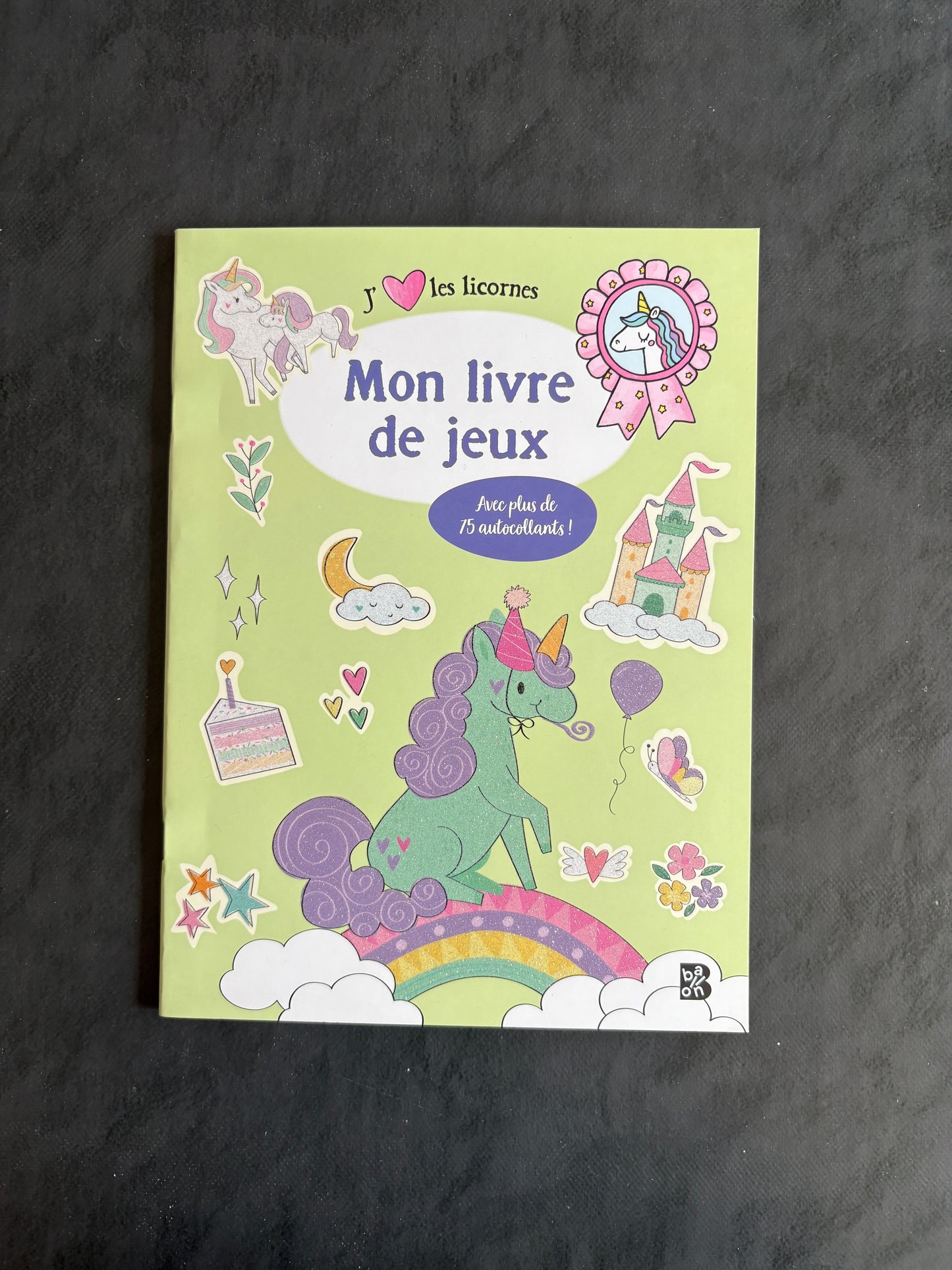 Mon livre de jeux - j'aime les licornes