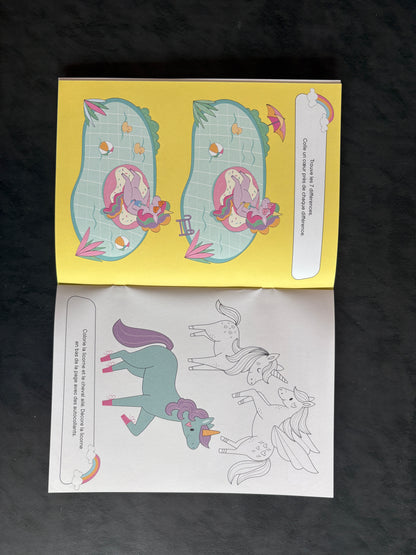 Mon livre de jeux - j'aime les licornes