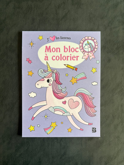 Mon bloc à colorier
