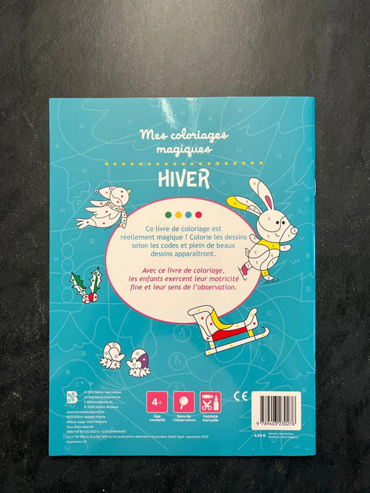 Mes coloriages magiques - l’hiver