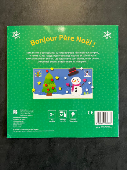 Livre d'autocollants - bonjour, Père Noël !